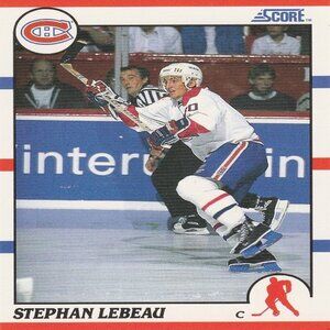Stephan Lebeau - 1990 Score Hockey Card